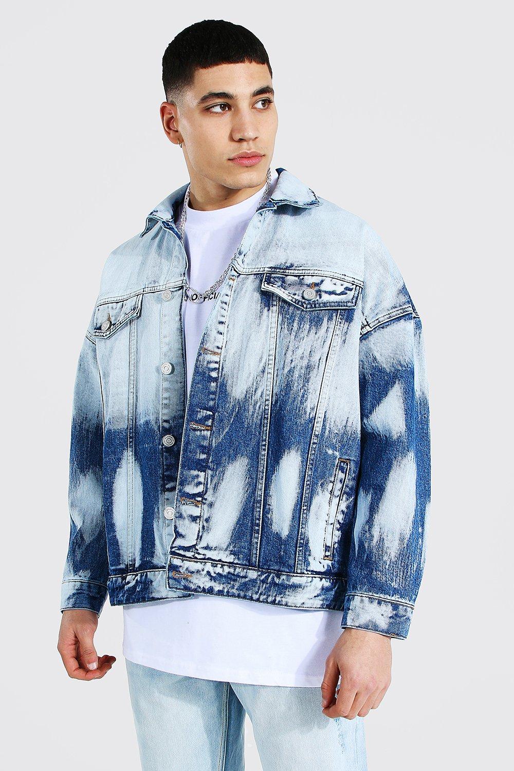 Bleached 2025 denim jacket